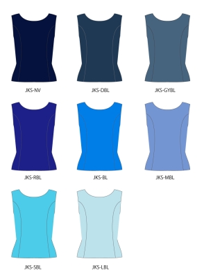 Kids Custom U-neck Blouse with Velvet / JCp129-solid