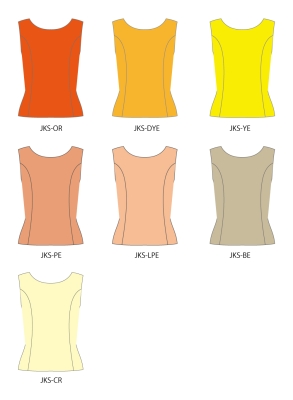 Kids Custom U-neck Blouse with Velvet / JCp129-solid