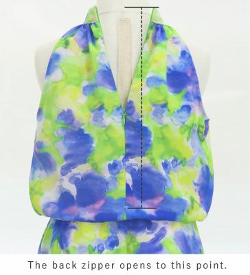 Hula Kids Koshibo Long Dress with Hawaiian Flower Print / Luxury Collection / Jp229-4