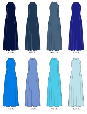 Kids Custom American Armhole long dress / JCp12-solid