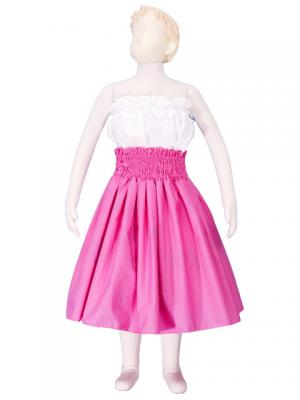 Hula Kids Double & Reversible Pau Skirt / Pink / Gp13