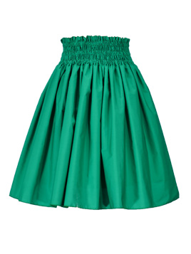 Hula Kids Double & Reversible Pau Skirt / Green / Gp14