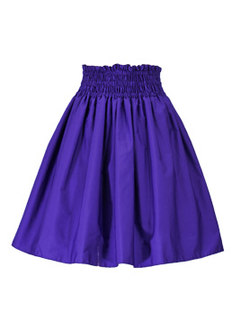 Hula Kids Double & Reversible Pau Skirt / Egg Plant / Gp16