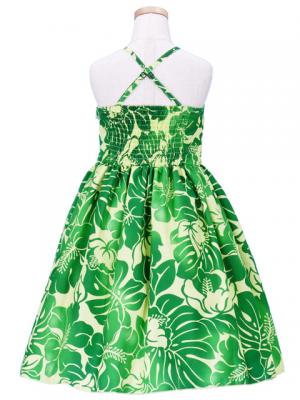 Hula Kids Midi Dress Keiki / Green / Gp19gr