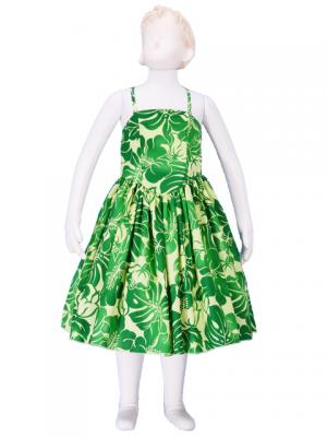 Hula Kids Midi Dress Keiki / Green / Gp19gr