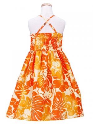 Hula Kids Midi Dress Keiki / Orange / Gp19or