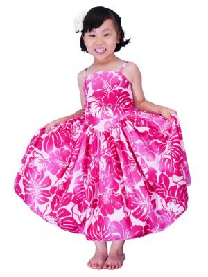 Hula Kids Midi Dress Keiki / Pink / Gp19pi