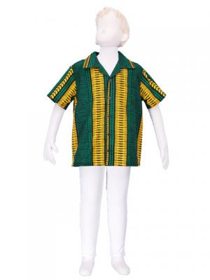 Hawaiian Shirt Boys / Green / Gp23gr