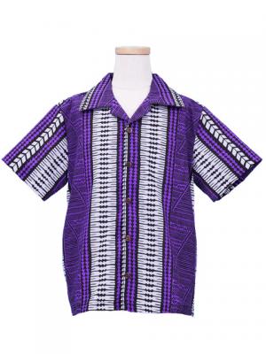 Hawaiian Shirt Boys / Purple / Gp23pu