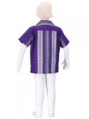 Hawaiian Shirt Boys / Purple / Gp23pu