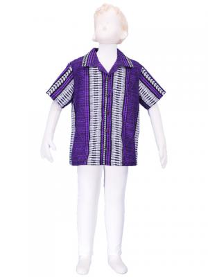 Hawaiian Shirt Boys / Purple / Gp23pu