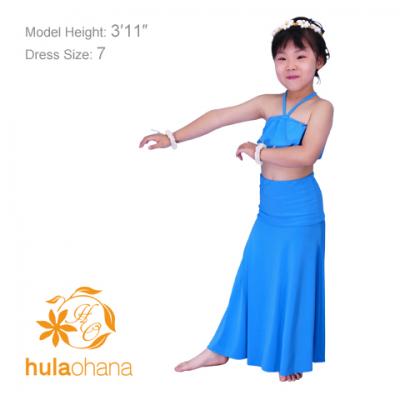 Hula Kids Midi Dress Keiki / Light Blue / Gp29lbl