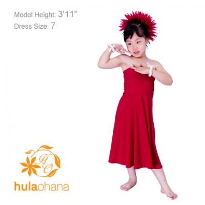Hula Kids Midi Dress Keiki / Red / Gp29rd
