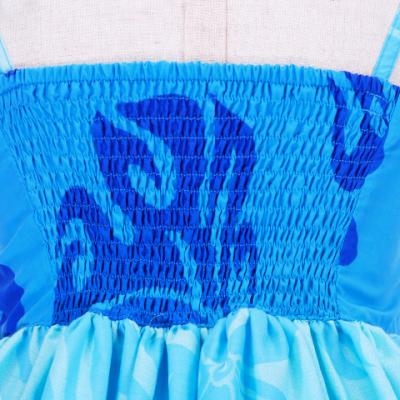 Hula Kids Midi Drape Keiki Dress / Blue / Gp32bl