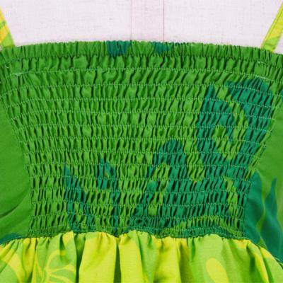 Hula Kids Midi Drape Keiki Dress / Green / Gp32gr