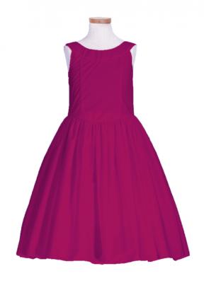 Hula Kids Midi Keiki Dress / Solid Deep Rose / Gp34dr