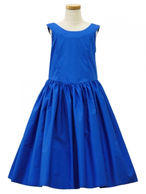 Hula Kids Midi Keiki Dress / Solid Royal Blue / Gp34rb