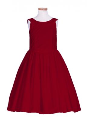 Hula Kids Midi Keiki Dress / Solid Red  / Gp34rd