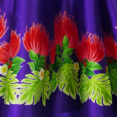 Hula Kids Shantung Dress with Lehua Print / Luxury Collection / Purple / Jp35pu