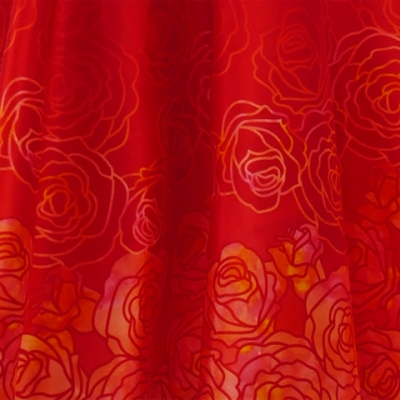 Hula Kids Shantung Dress with Lokelani Print / Luxury Collection / Red / Jp36rd
