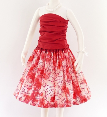 Hula Kids Pa'u Keiki / Red / bicolor / Gp37