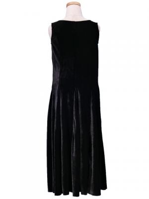 Hula Kids Dress with Velvet / Black / Gp3b
