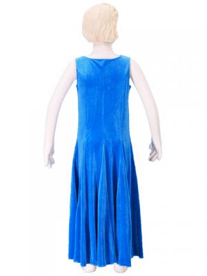 Hula Kids Dress with Velvet / Blue / Gp3bl