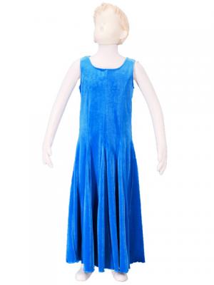 Hula Kids Dress with Velvet / Blue / Gp3bl