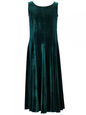 Hula Kids Dress with Velvet / Green / Gp3g
