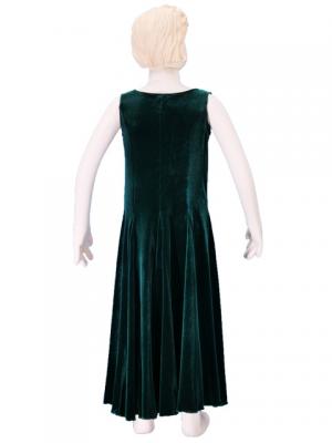 Hula Kids Dress with Velvet / Green / Gp3g