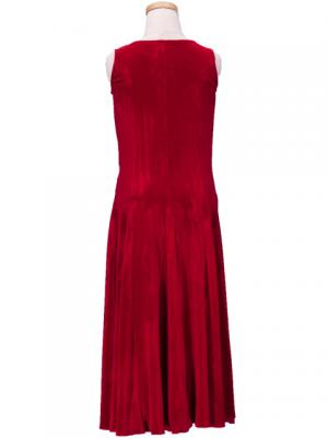 Hula Kids Dress with Velvet / Red / Gp3r