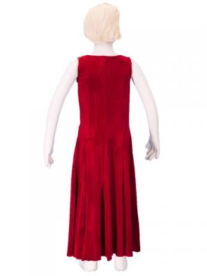 Hula Kids Dress with Velvet / Red / Gp3r