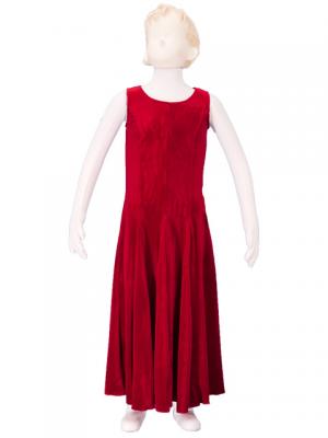 Hula Kids Dress with Velvet / Red / Gp3r