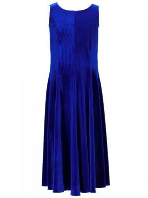 Hula Kids Dress with Velvet / Royal Blue / Gp3rb
