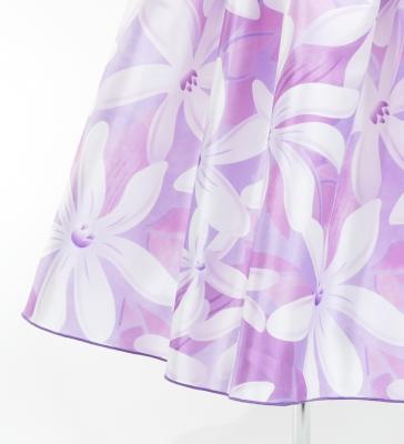 Hula Kids Shantung Dress with Tiare Print / Luxury Collection / Lavender / Jp48pu