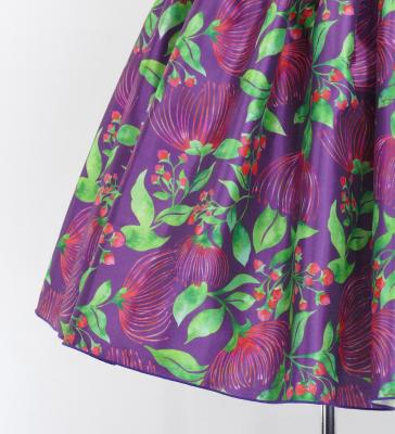 Hula Kids Shantung Dress with Lehua Print / Luxury Collection / Purple / Jp49pu