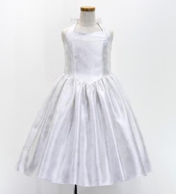 Hula Kids Shantung Dress with Lehua Print / Luxury Collection / White / Jp49wh
