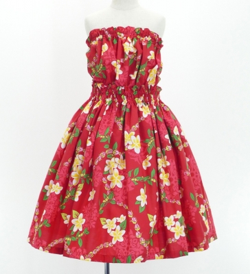 Hula Kids Set up Keiki / Plumeria / Red/ Gp68rd