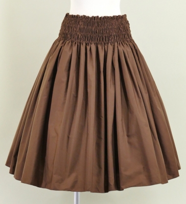 Hula Double & Reversible Pau Skirt with Kahiko Print / Brown / G2639