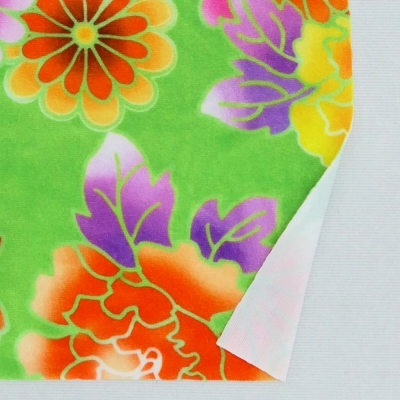 Japan Fabric / Chrysanthemum, Peony & Pine / JWA-001-GR