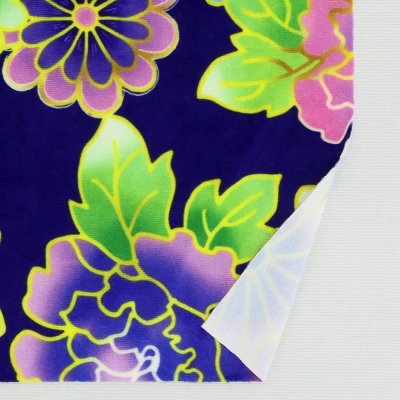 Japan Fabric / Chrysanthemum, Peony & Pine / JWA-001-PU