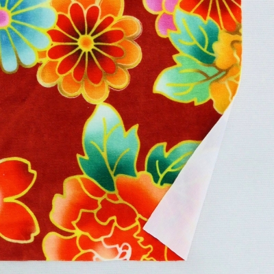 Japan Fabric / Chrysanthemum, Peony & Pine / JWA-001-RD