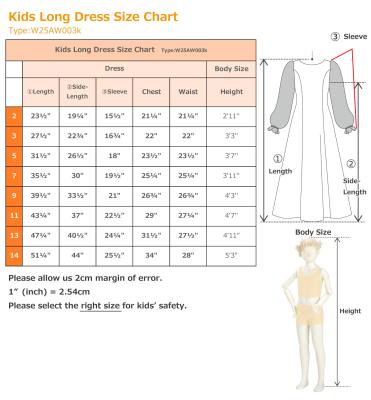 Kids Japan Fabric Long Sleeve Dress with Peony Print / Purple / JWp007pu