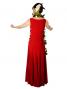 Hula Long Stretchy Dress / Red / G1133a