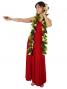 Hula Long Stretchy Dress / Red / G1133a