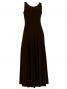 Hula Long Stretchy Dress / Brown / G1155a