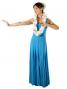 Hula Long Stretchy Dress / Blue / G1176a