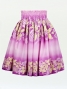 Hula Pa'u Skirt with Lily & Lehua Print / Purple / J1536