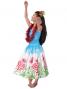 Hula Midi Dress with Lehua Print / Aqua / J1595aq