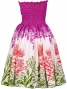 Hula Midi Dress with Lehua Print / Purple / G1595p